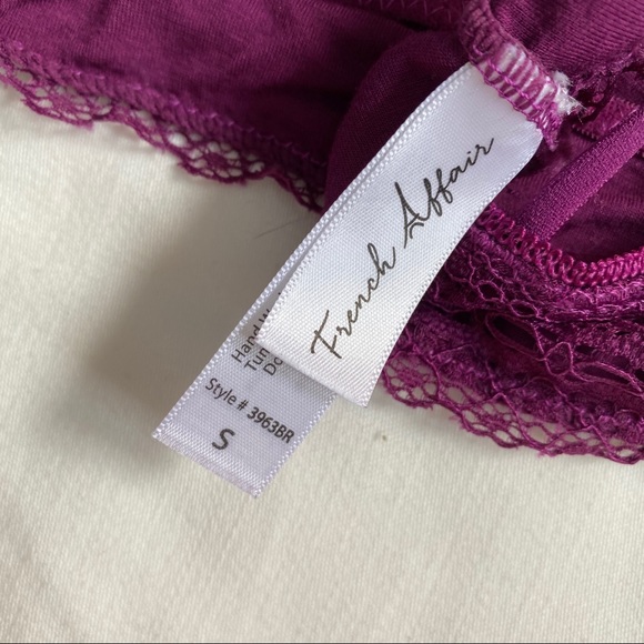 French affair Purple lace bralette - Picture 4 of 4